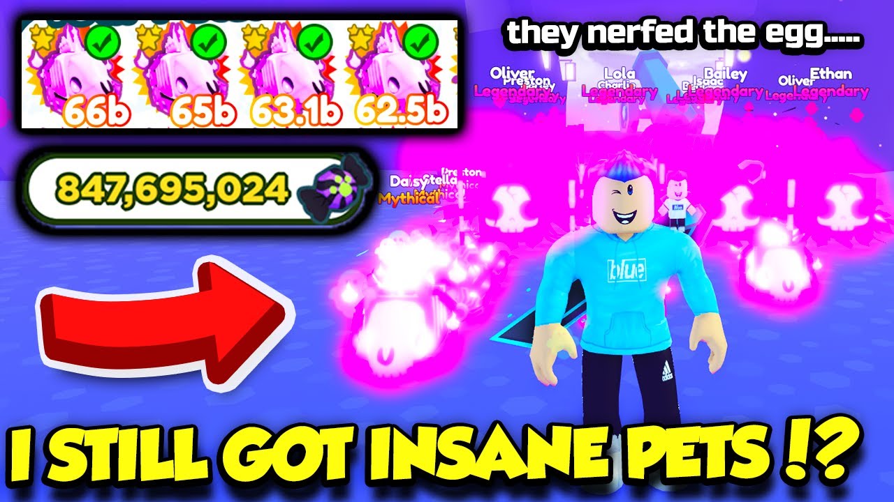 I Spent ONE BILLION CANDY In Pet Simulator X After They NERFED The Egg... (Roblox)
