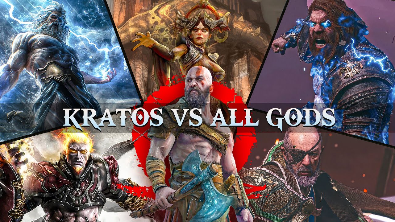 KRATOS kontra WSZYSCY BOGOWIE i ICH SCENA ŚMIERCI (4K)