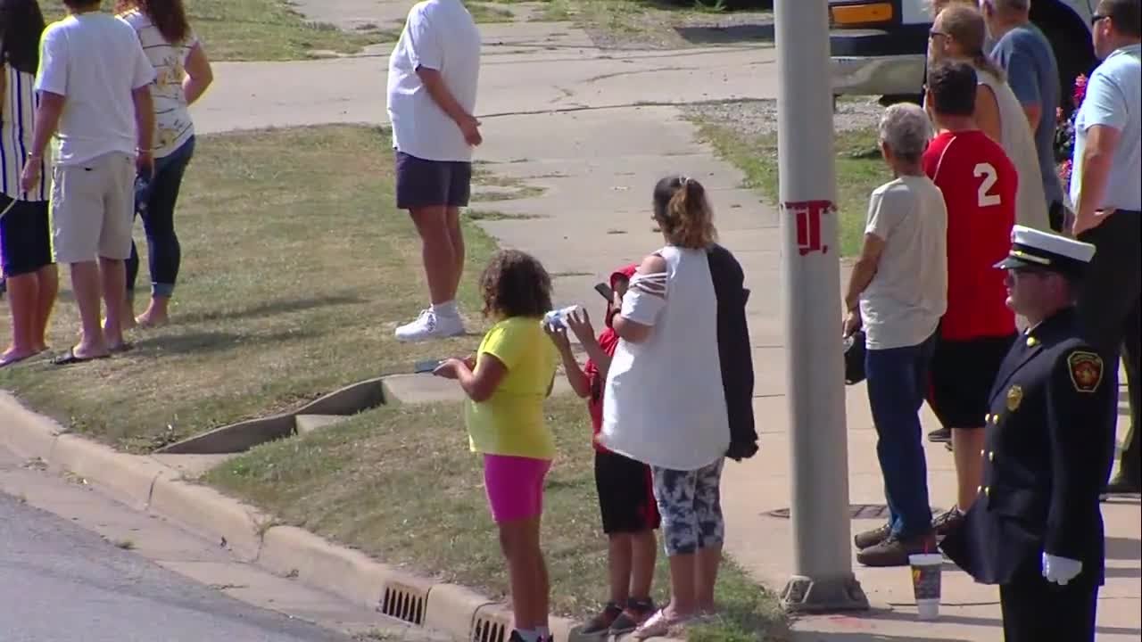 Funeral procession for Cpl. Humberto Sanchez