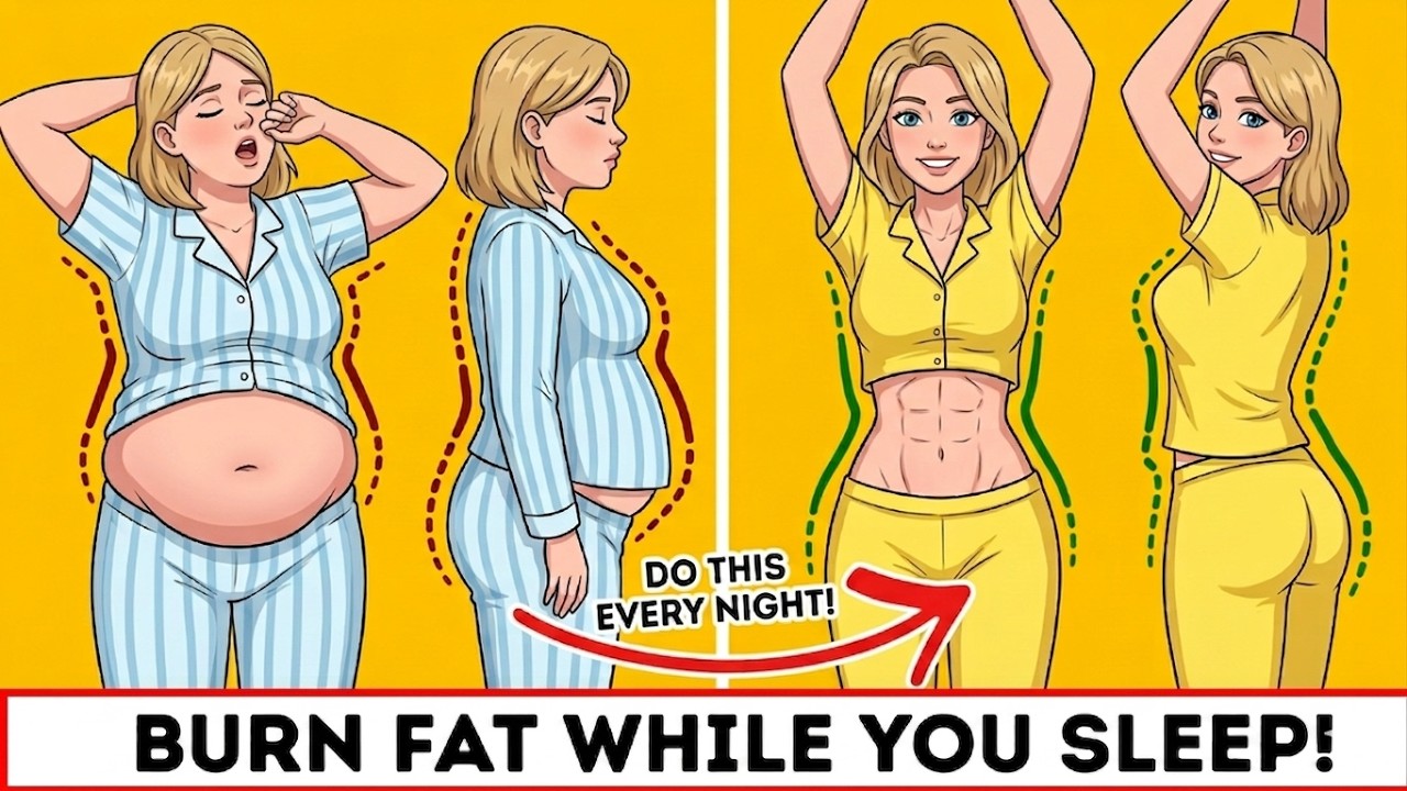 Every women need this routine before bed to burn belly fat fast | Healthy After 40