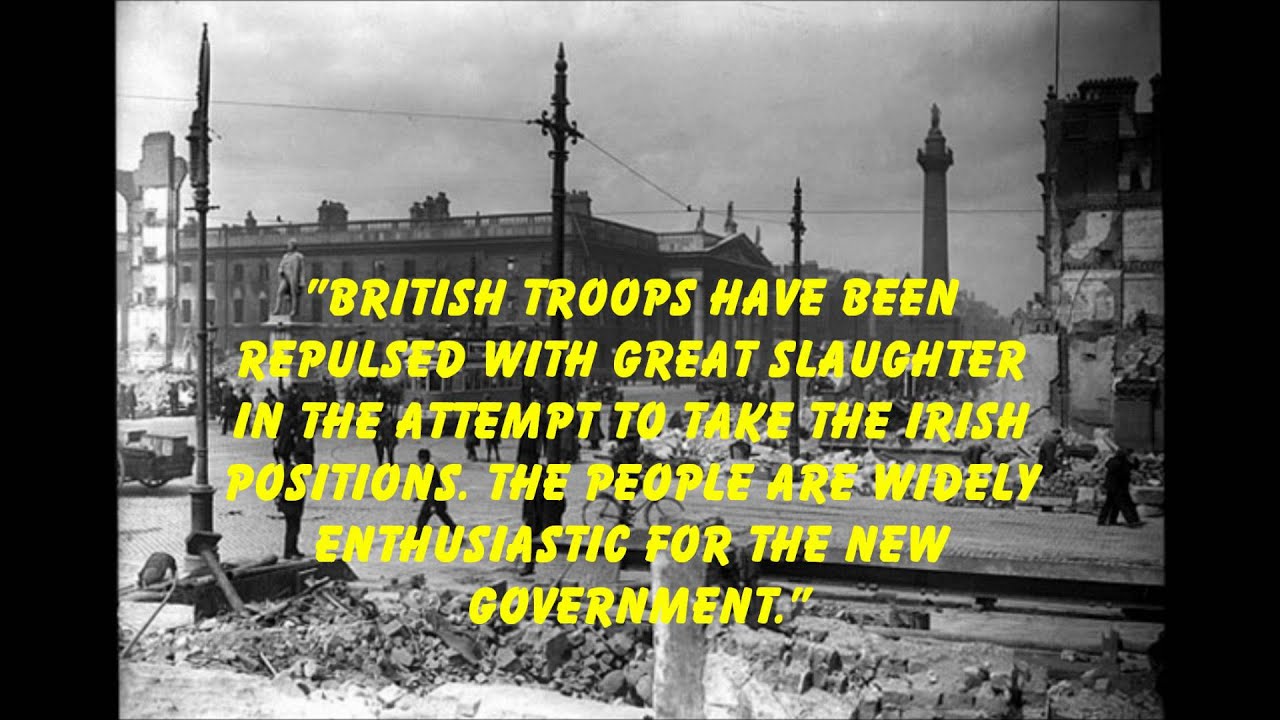 1916 Easter Rising Broadcast with a Musical background.