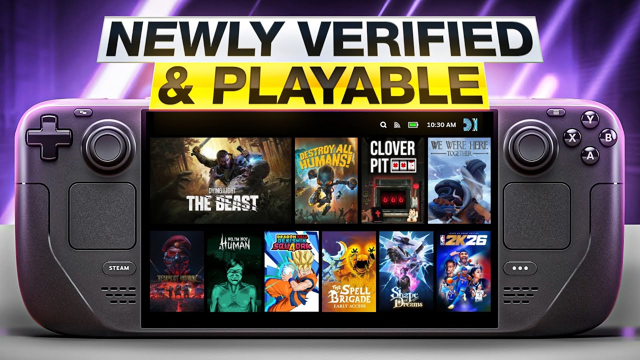 10 новых проверенных и играбельных игр Steam Deck!