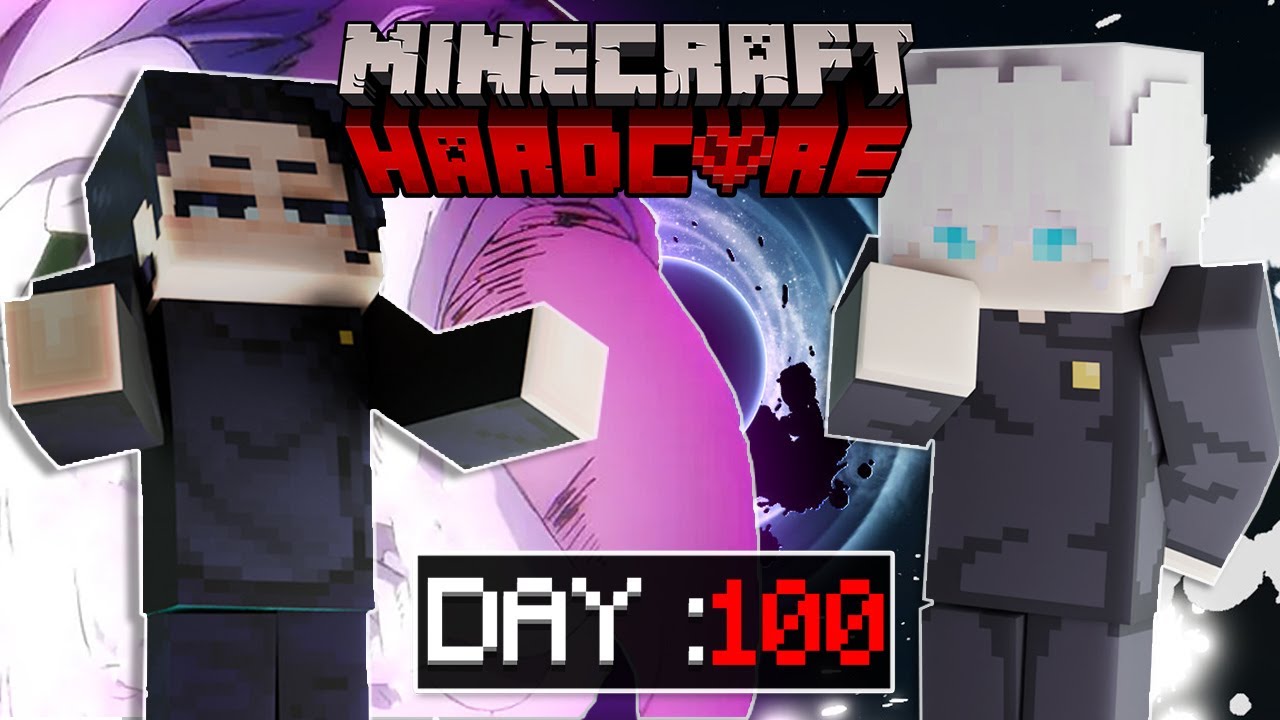 We Spent 100 Days As Geto And Gojo In Jujutsu Kaisen Minecraft