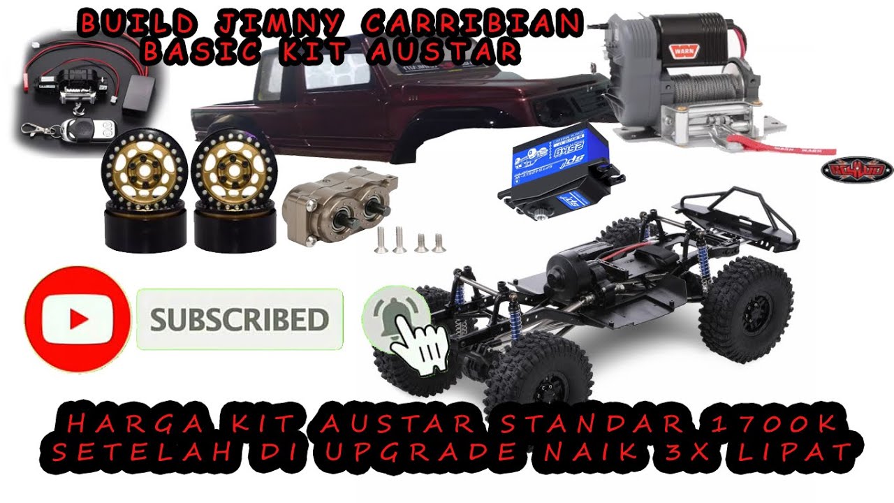 Build KIT SCALE Jimny SJ413 Basic KIT Austar & Unboxing Winch Warn 8274.