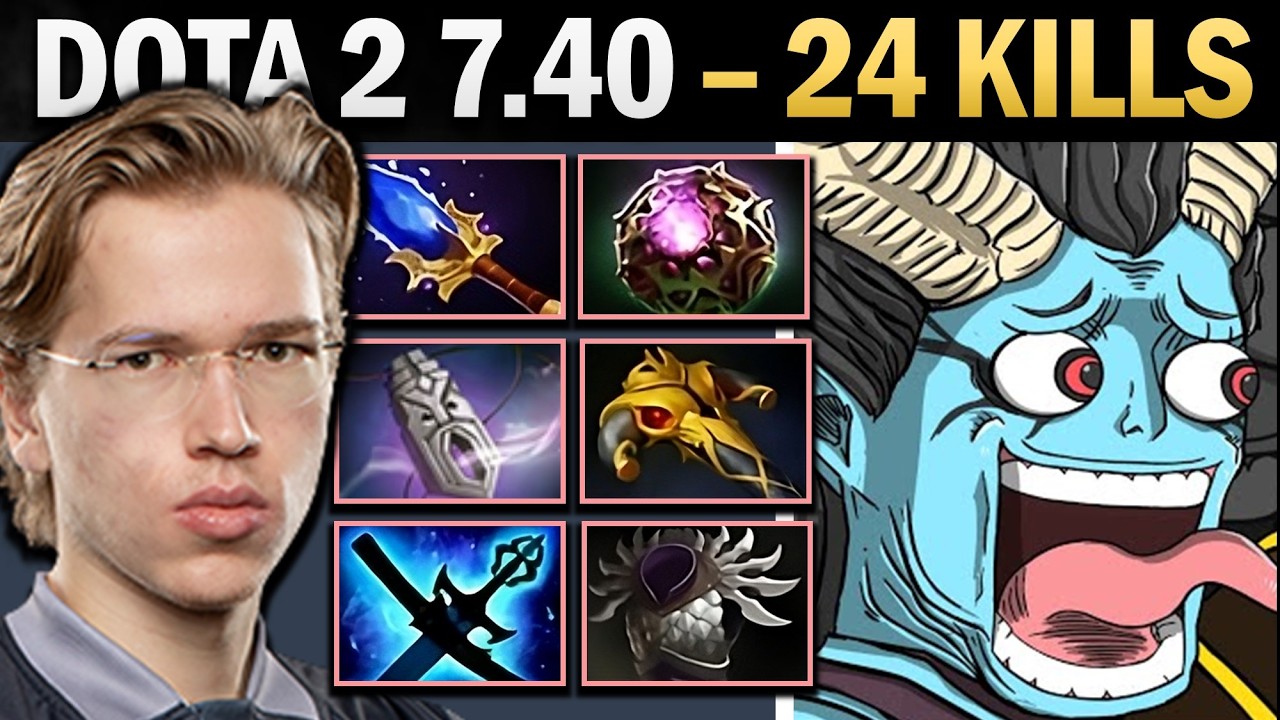 Queen of Pain Pro Mid with 24 Kills and Blademail - Dota 2 Gameplay