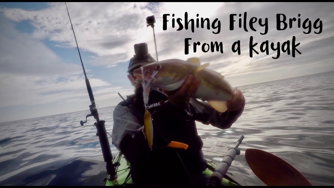 Fishing Filey Brigg from a kayak