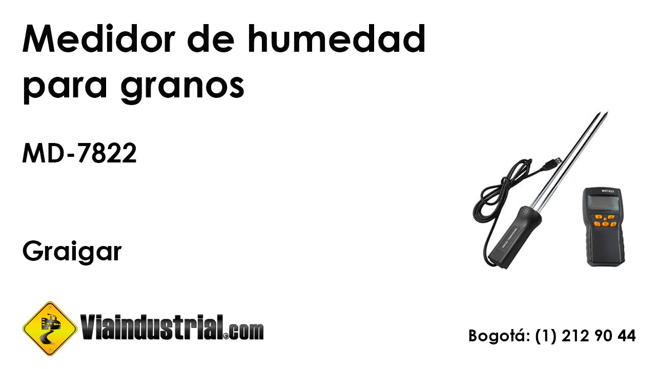 Medidor de humedad para granos MD-7822
