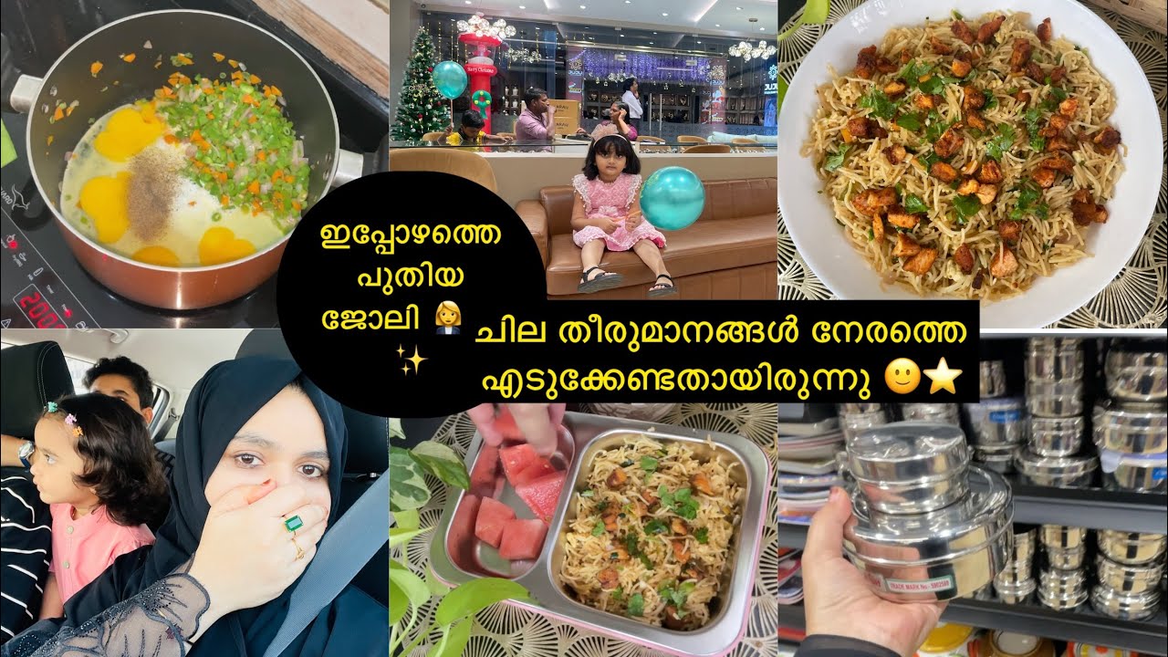 ഇപ്പോഴത്തെ പുതിയ ജോലി 👩‍🎓ലൈഫിലെ പുതിയ ചില കാര്യങ്ങൾ 🥰day in my life/lunch box recipe/indian mom/vlog