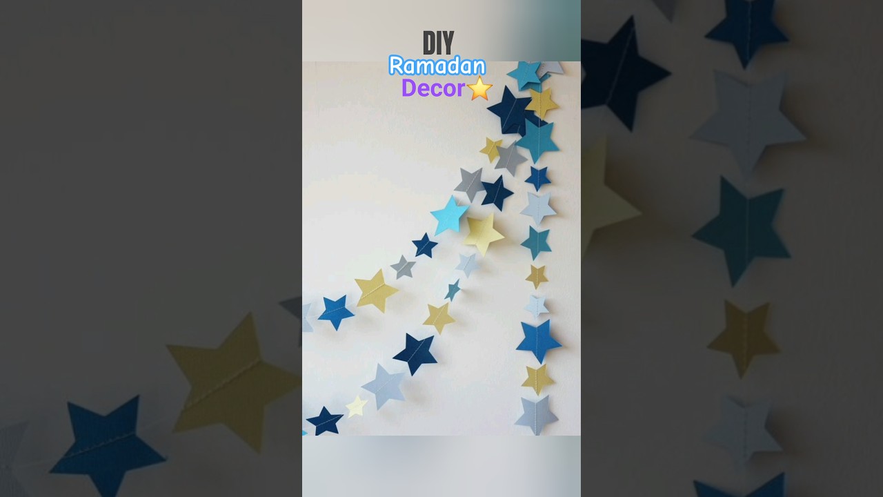 DIY Aesthetic Ramadan Decor #shorts #diy #craft #ramadan #ramadanmubarak #homedecor
