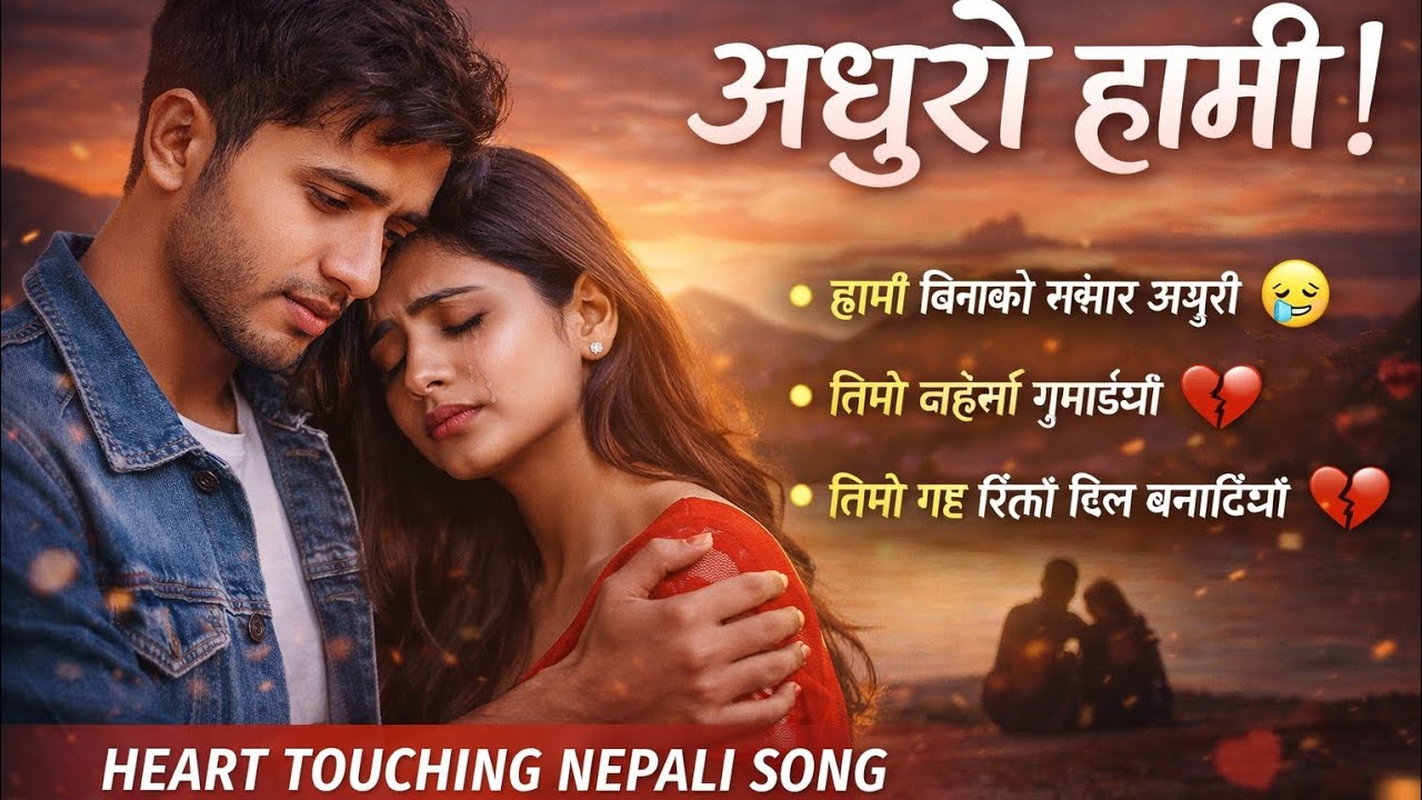 अधुरो हामी ! | Emotional Nepali Love Song | Long Audio | AI Generated | @NepaliSongWorld