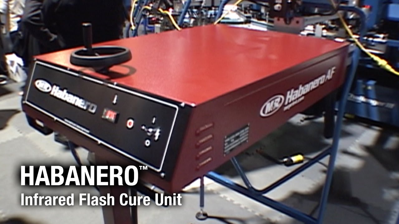 Habanero AF Infrared Flash Cure Unit - M&R Screen Printing Equipment - Flash Dryer