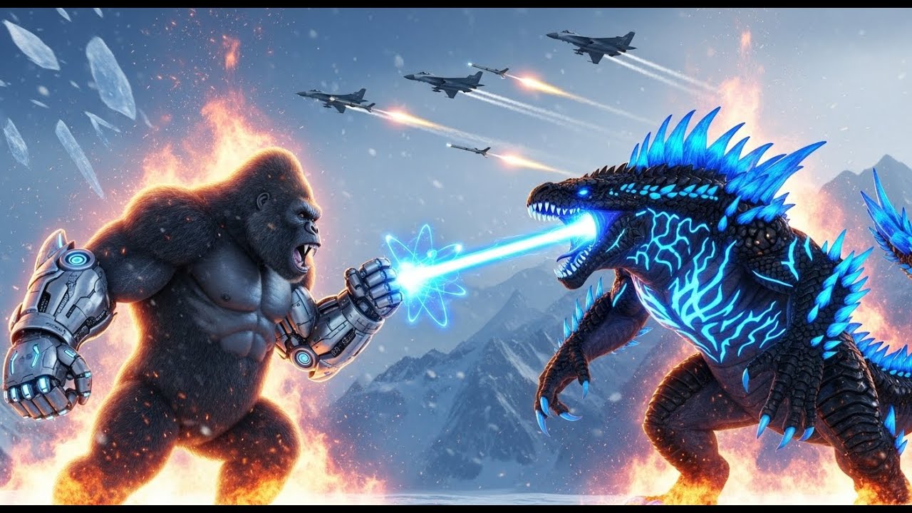 King Kong vs Godzilla Arctic Battle Royale