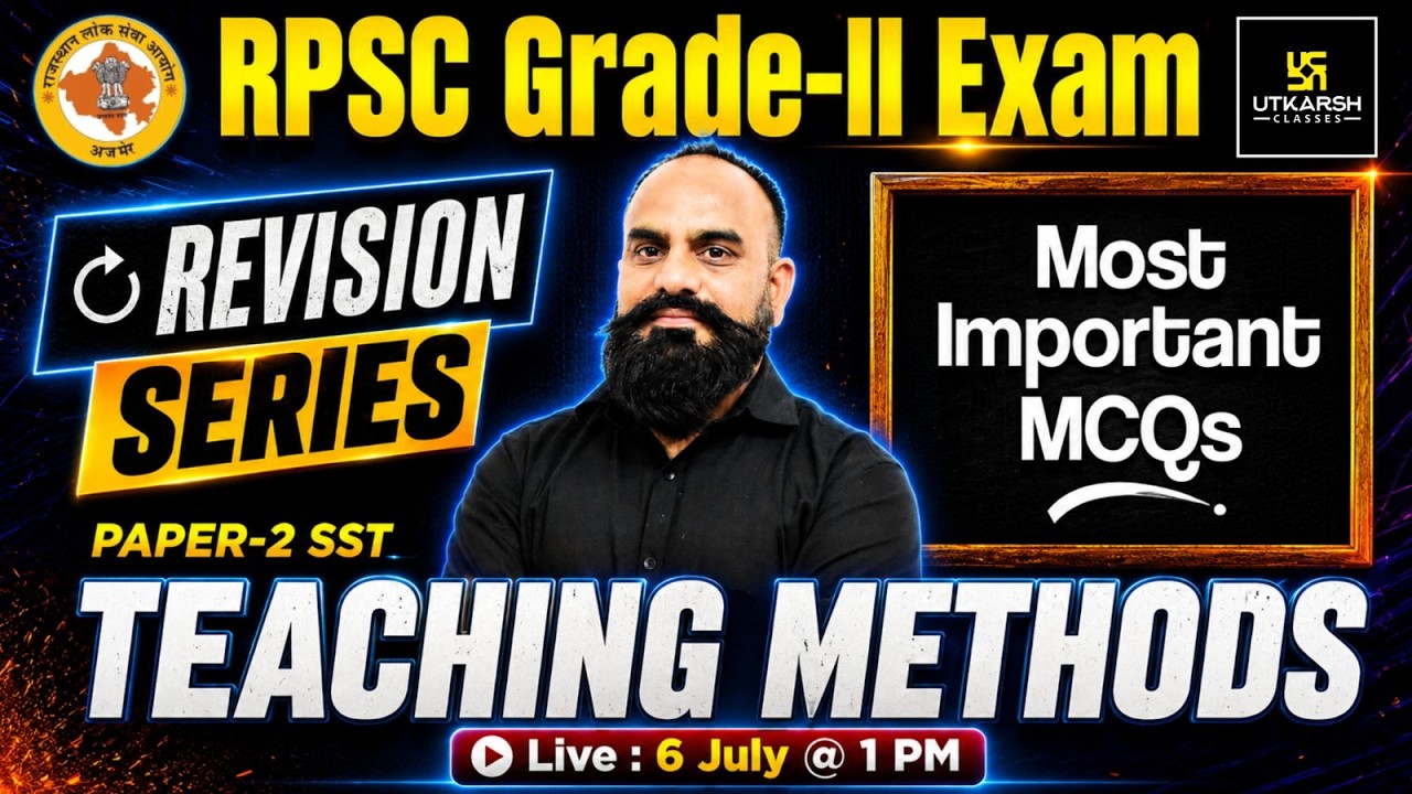 RPSC Grade-II Exam 2026 | Paper-2 SST | Teaching Methods Important MCQs | Vijay Devi Sir