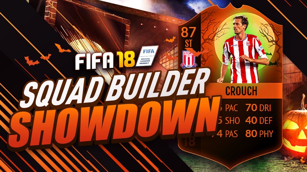 🎃👻 HALLOWEEN SPECIAL SQUAD BUILDER SHOWDOWN! INSANE PETER CROUCH BOOSTED CARD! FIFA 18 ULTIMATE TEAM