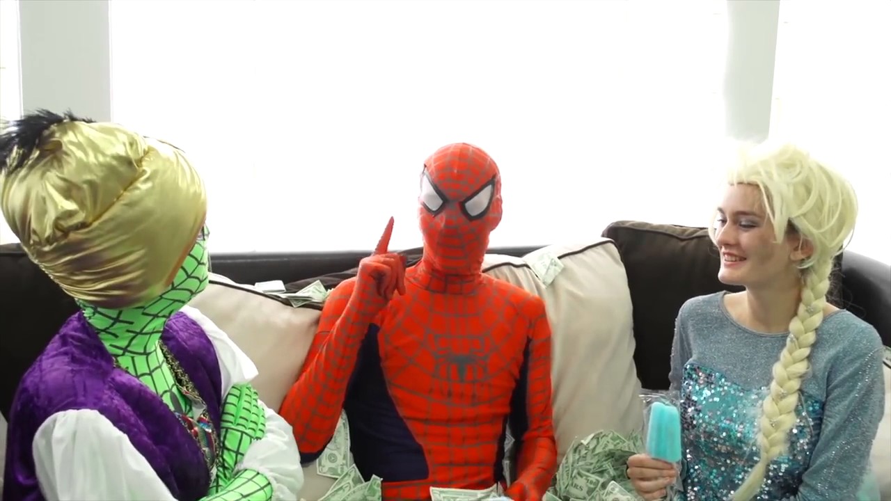 Ugly Frozen Elsa vs The Flash! Maleficent pranks the disney princess and spiderman with poison