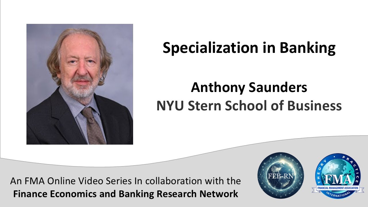 Specialization in Banking - Anthony Saunders