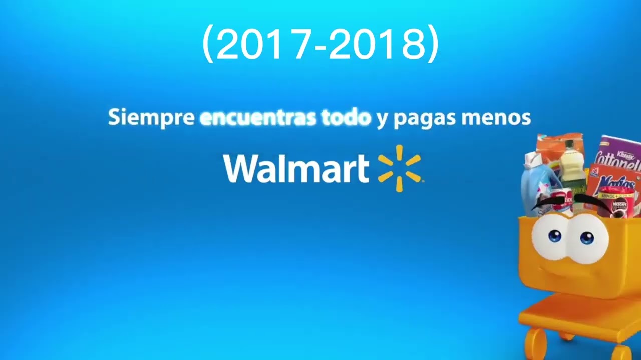 Walmart M&eacute;xico Logo History (Carrito) (2013-2018)