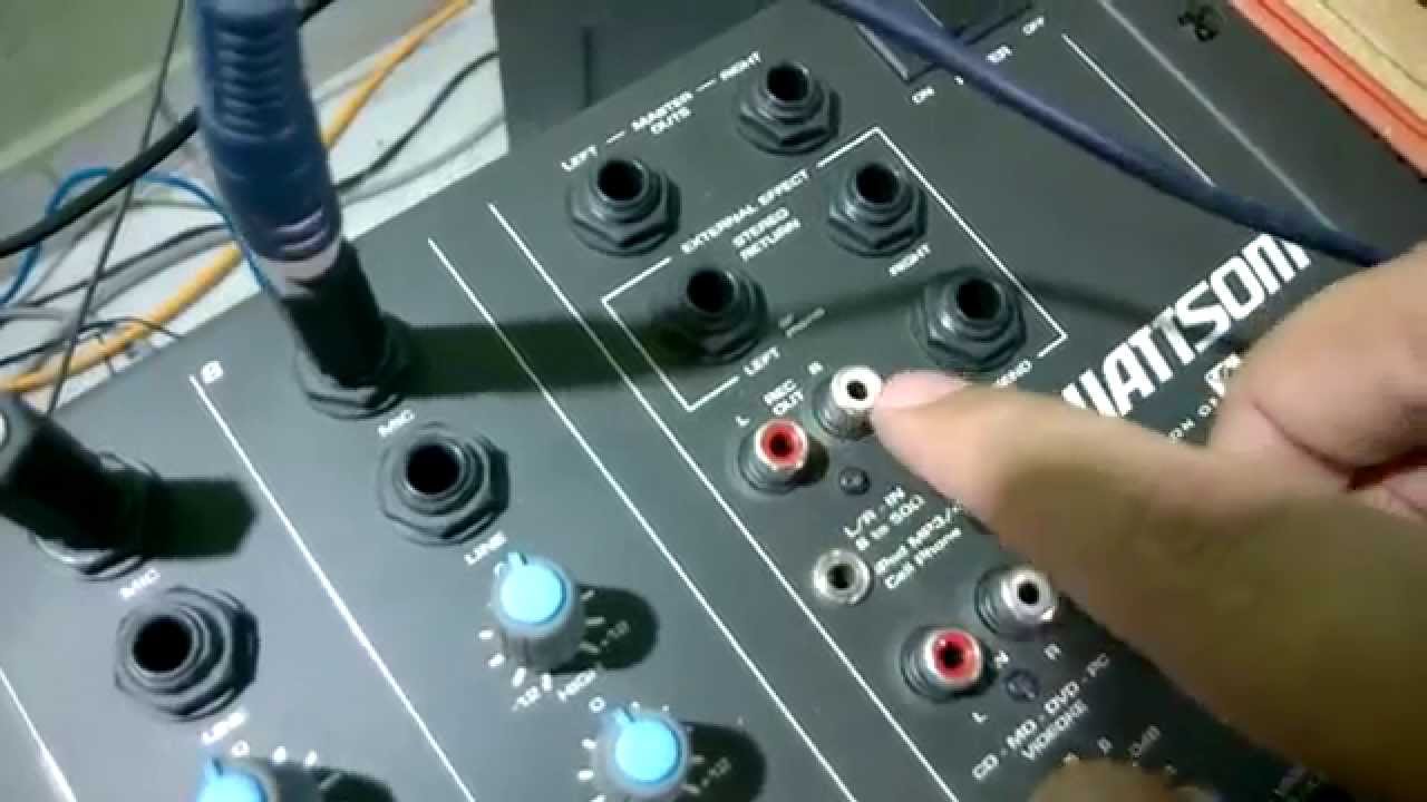 Como ligar mesa de som no PC (computador) - Wattsom MXS 8 S (Ciclotron)