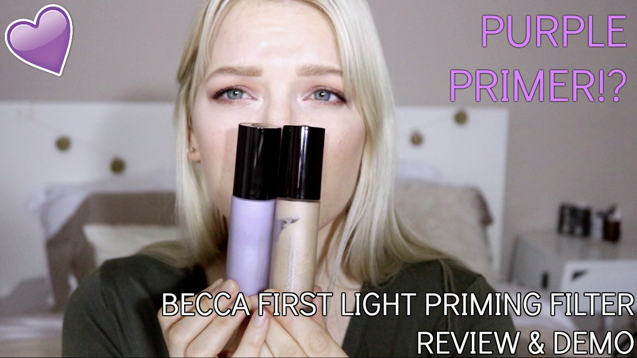 BECCA FIRST LIGHT PRIMING FILTER REVIEW & FIRST IMPRESSIONS | Becca Primer Comparison | KendraCus