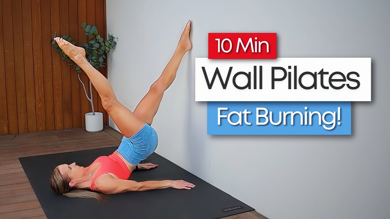 10 min FAT BURNING Wall Pilates | Low Impact Full Body Workout