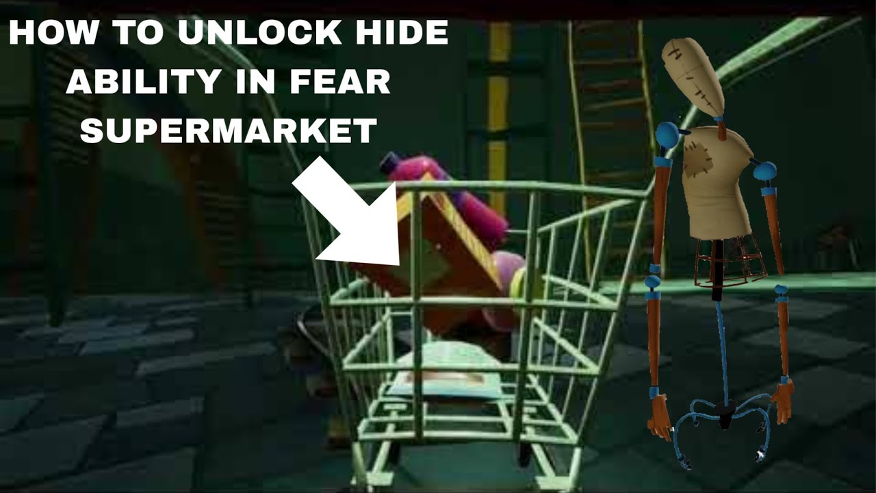 Hello neighbor act 3 how to unlock hide ability in fear supermarket [ACT 3] [HIDE ABILITY] 