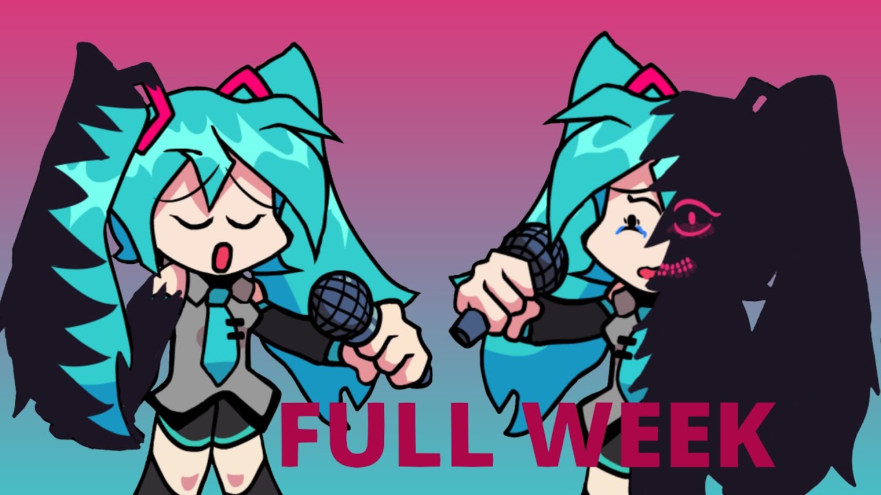 FRIDAY NIGHT FUNKIN mod Hatsune Miku vs EVIL BOYFRIEND FULL WEEK!
