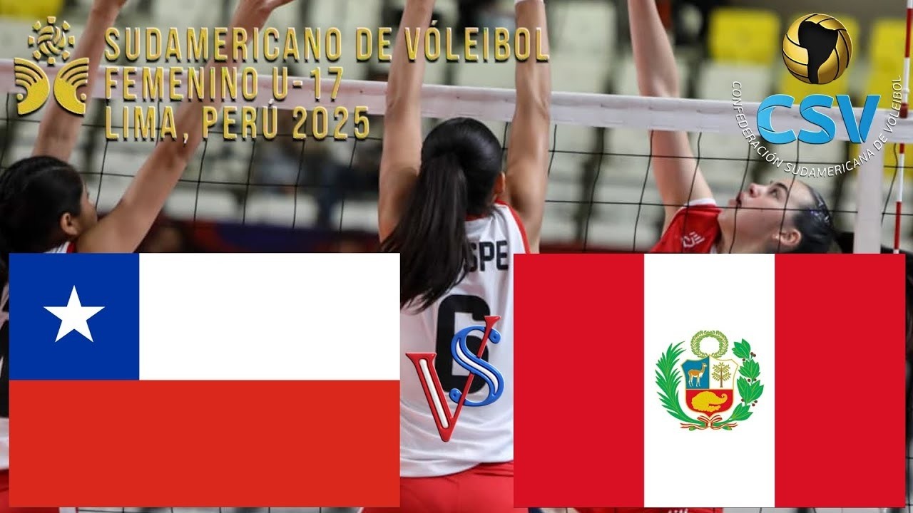 🇨🇱 Chile vs Perú 🇵🇪 Tercer Lugar 🥉 Sudamericano Voleibol Femenino U17 2025