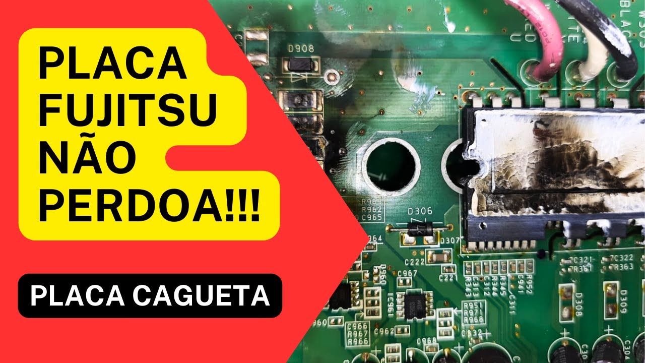 Fujitsu Inverter (A Placa Eletrônica Denuncia) - Análise do Erro de Montagem em Ar Condicionado