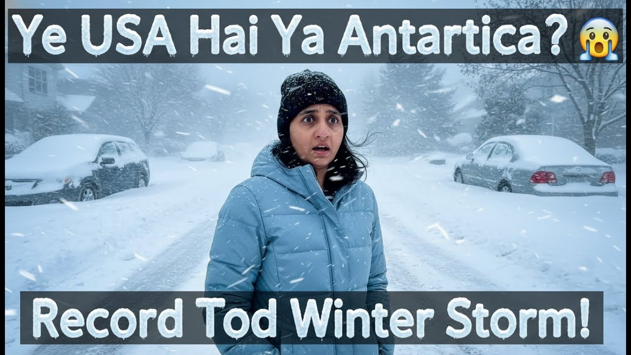 Is this USA or Antarctica? 😨 Record-breaking winter storm!