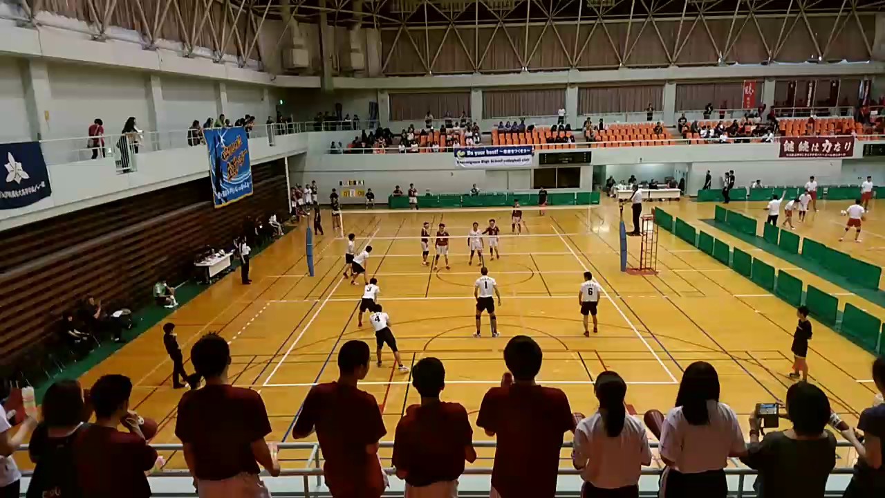 茨城県高校総体バレーボール大会古河一高対境高