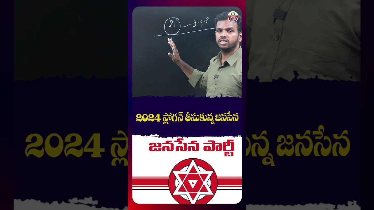 2024 స్లోగన్ తీసుకున్న జనసేన | Jana Sena Revives Its 2024 Election Slogan..!