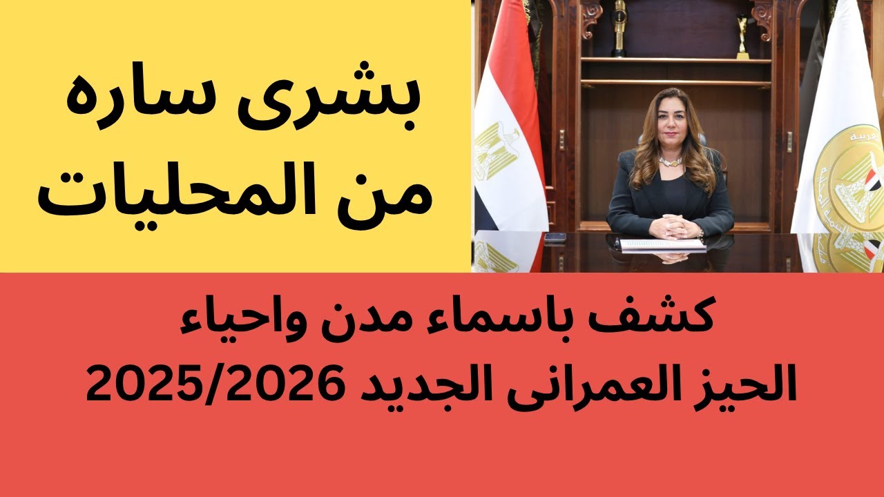 وزارة التنمية المحلية تعتمد خرائط الحيز العمرانى الجديد 2025-2026