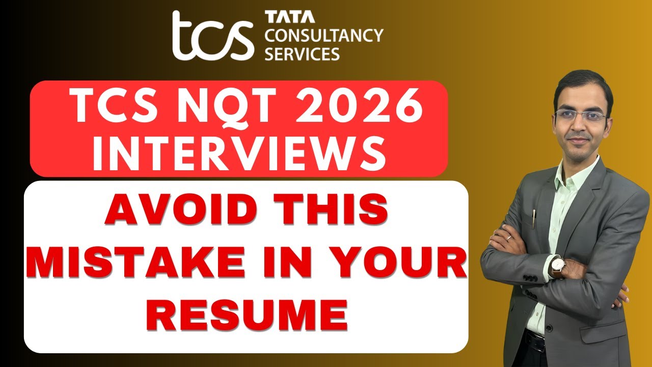TCS NQT Interview Tip ⚠️ Avoid These Resume Mistakes | Real Resume Explained