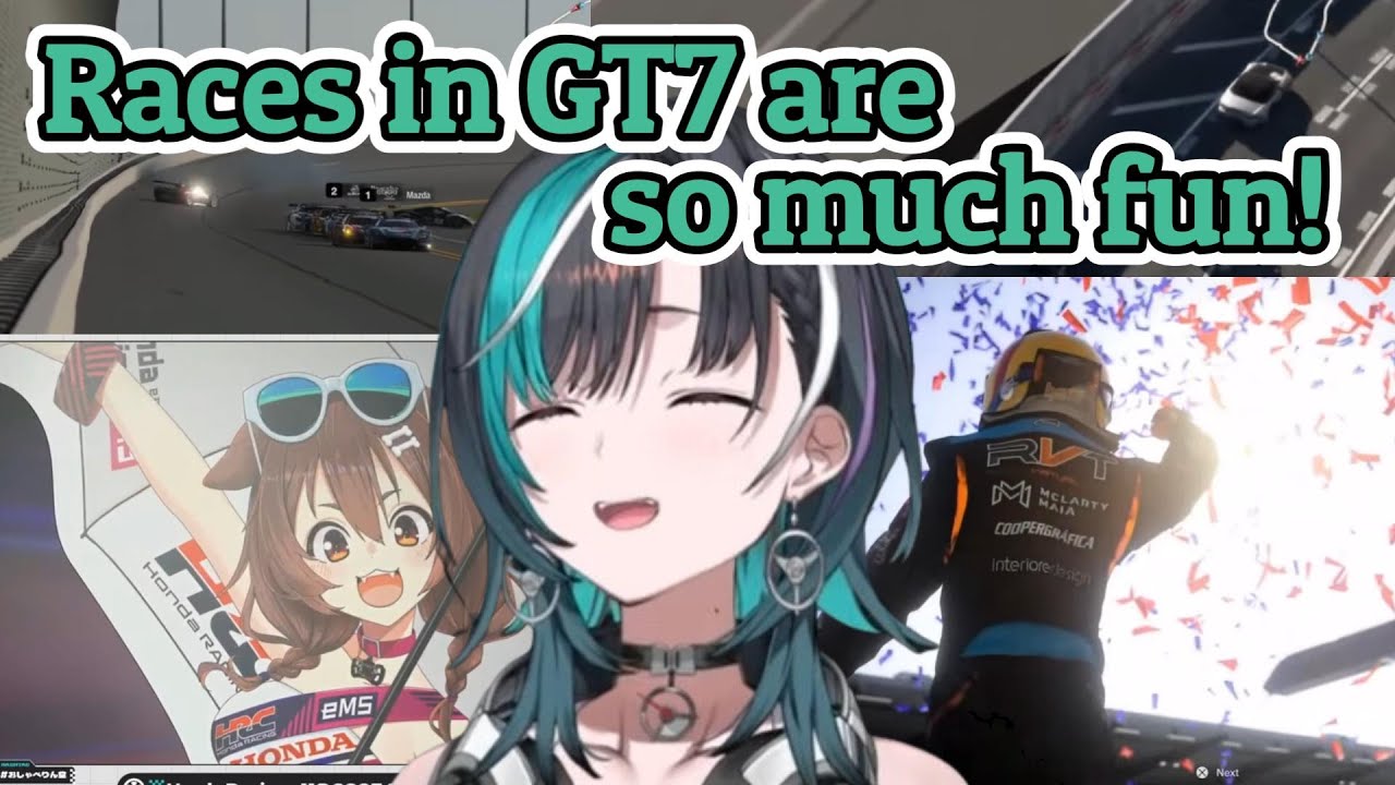 Watching the GT7 World Championship with Chihaya: Reaction Compilation【Hololive】
