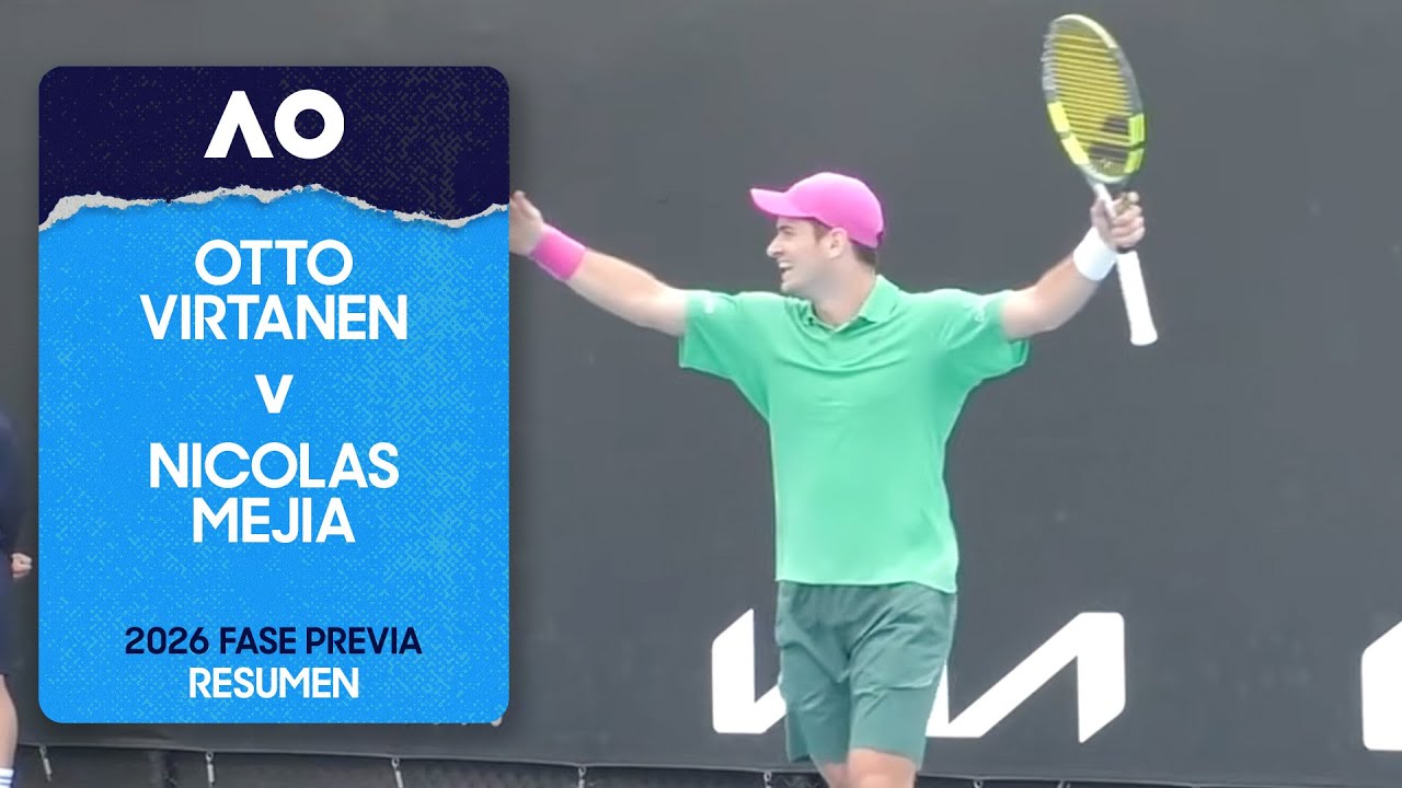 Otto Virtanen v Nicolas Mejia Resumen con IA | Australian Open 2026 Fase Previa