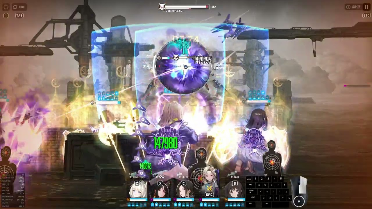 NIKKE - Tribe Tower 726 - 799k Power/49.65% Deficit