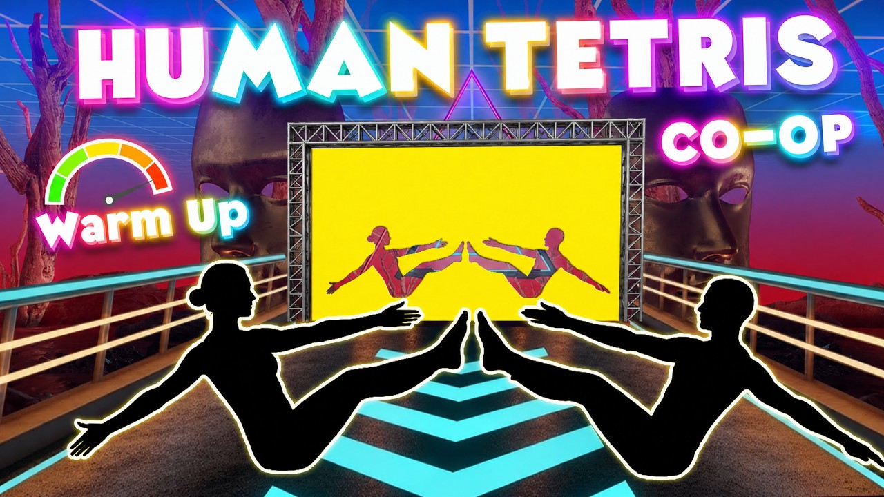 HUMAN TETRIS CO-OP | High Quality Immersive Interactive Warm Up | Viral Interactive Game | FULL