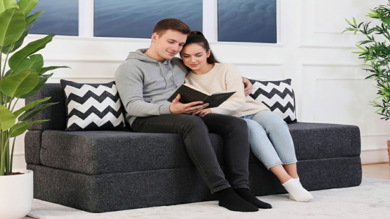 Uberlyfe 3 Seater Sofa Cum Bed | Foldable Sofacum Bed | Sofa Cum Bed