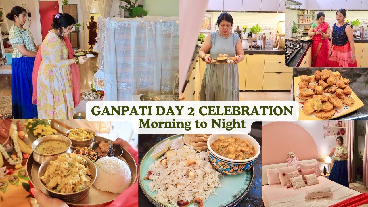 What I MADE FOR BAPPA TODAY 3 Times Bhog Menu ❤️Dhamakedar Ganpati Festival Morning to Night Routine