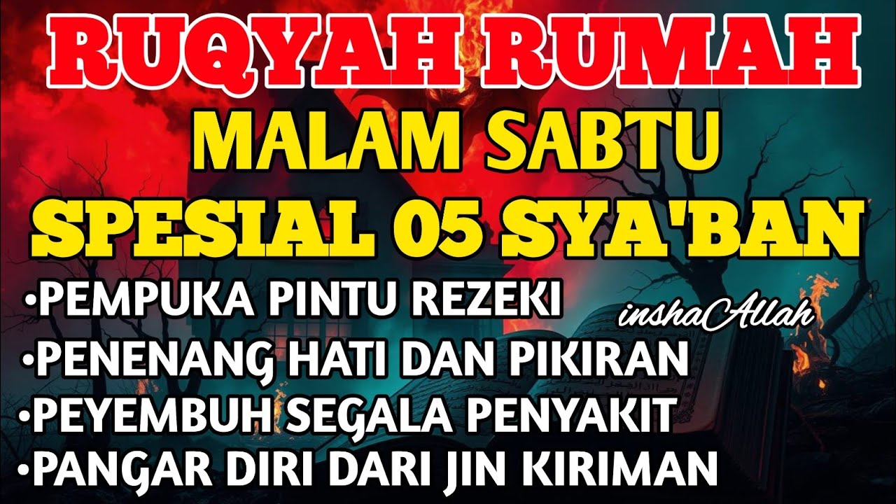 RUQYAH MALAM SABTU SYABAN BULAN SYABAN USIR JIN & STAN DRI RUMAH DENGAN AYAT PENYEMBUH BY ALAA AQEL