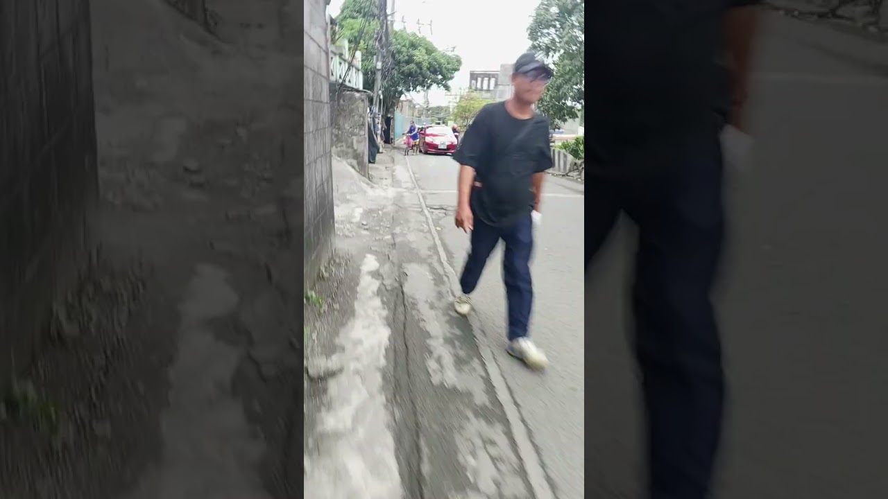 Walking going to market navotas