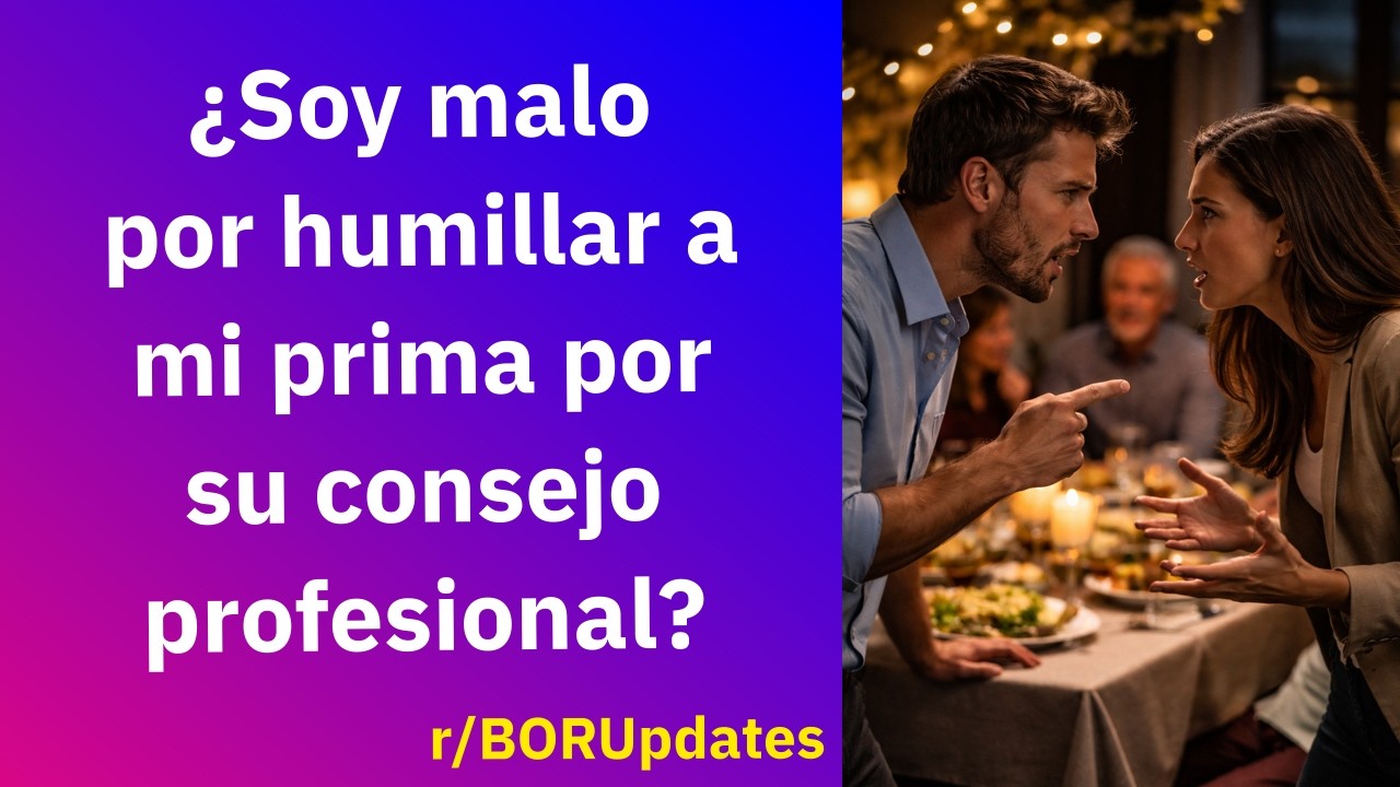 ¿Soy malo por humillar a mi prima por su consejo profesional? - Reddit Español | Confesiones23