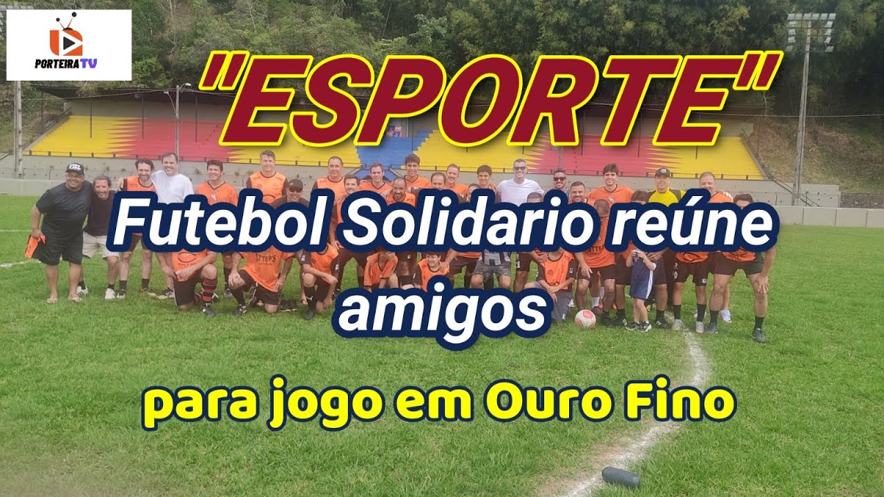 Veja como um jogo de futebol virou um ato de solidariedade em Ouro Fino