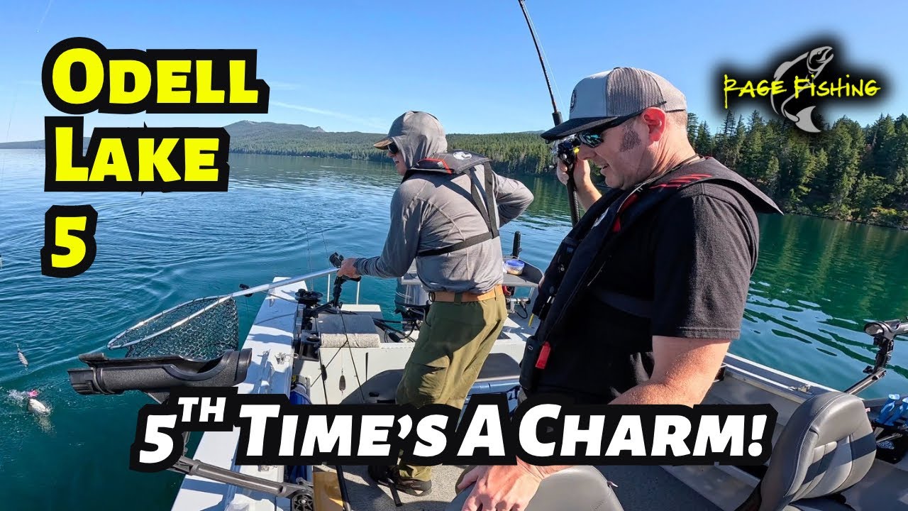 ODELL LAKE 5 - 5TH TIME'S A CHARM! NON-STOP KOKANEE FISHING ACTION THANKS TO DUAL DOWNRIGGERS!