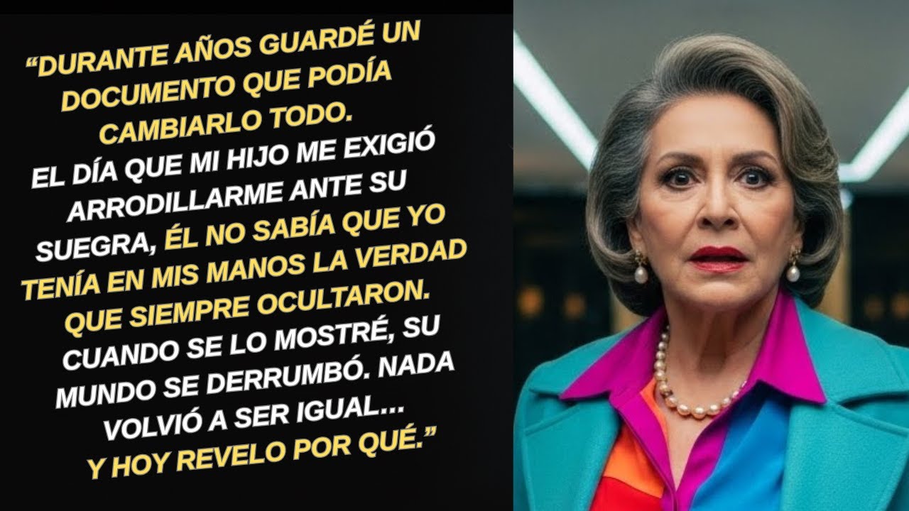 Mi Hijo Me Exigió Arrodillarme Y Pedirle Perdón A Su Suegra… Pero Cuando Le Mostré El Documento...