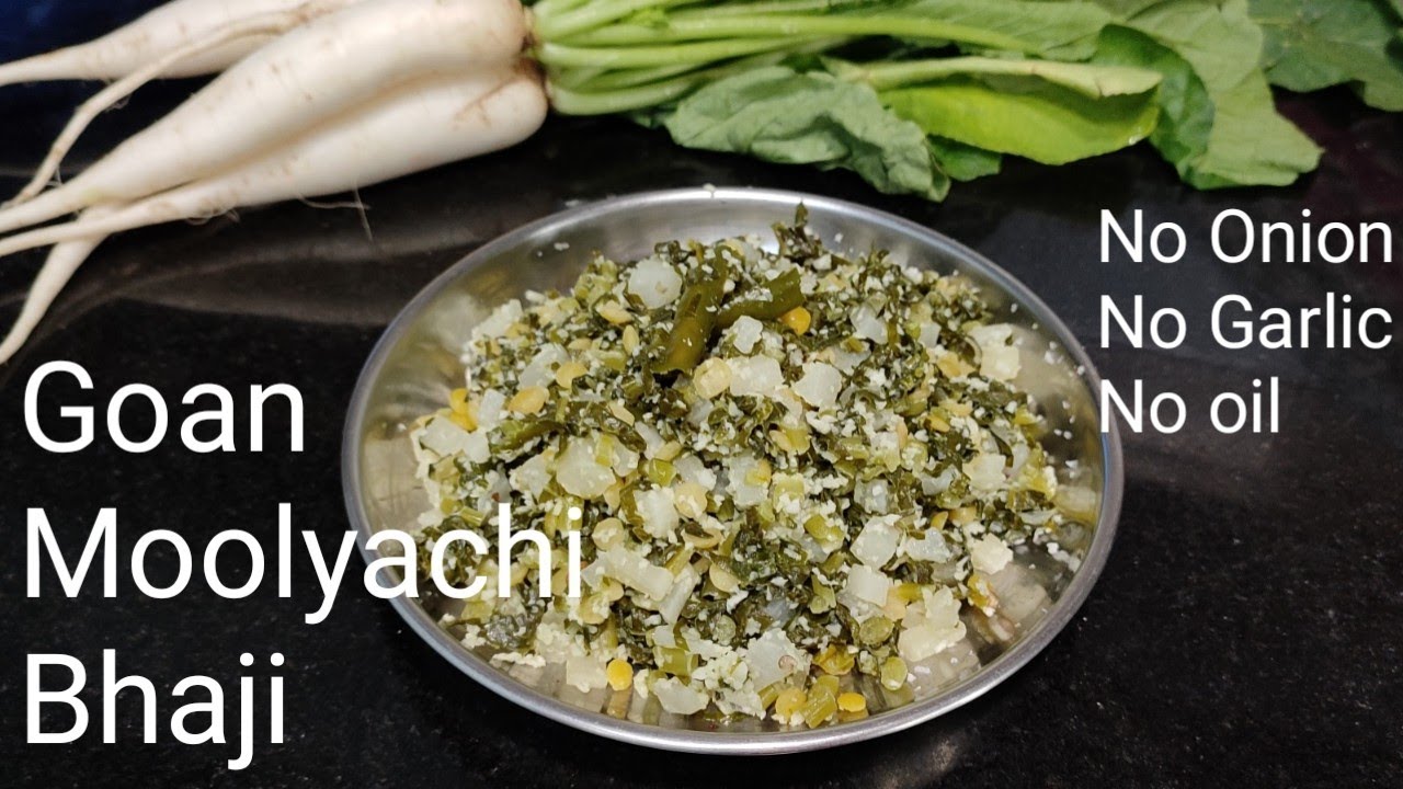 Goan Mulyachi Bhaji | White radish bhaji without oil,onion and garlic | Mooli ki Sabzi