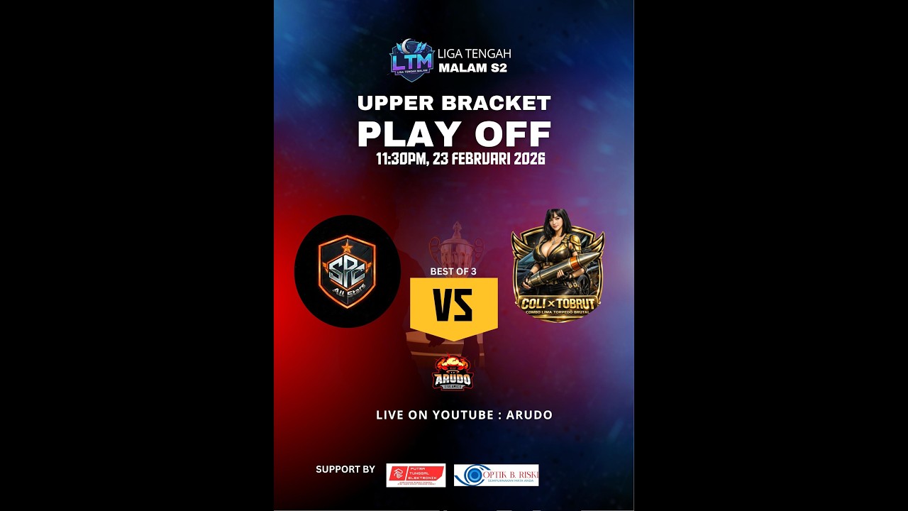 🔴 [LIVE] Playoff Liga Tengah Malam Season 2 | Powered by Briski & Putra Tunggal