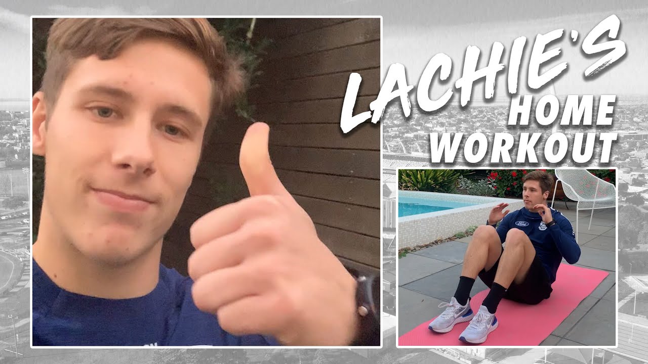Home workout with Aussie Rules Athlete Lachlan Fogarty