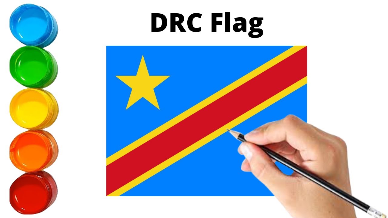 DRC Flag Drawing | Democratic Republic of the Congo