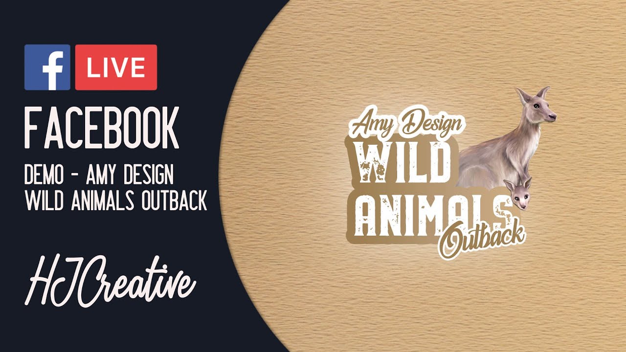 Facebook Live: Demo Amy Design - Wild Animals Outback 🦘